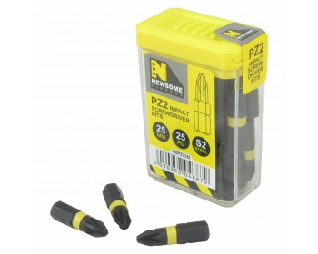 25mm, PZ2 Impact Screwdriver Bits (25pc)